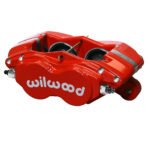 Pinza de freno Wilwood 120-16443 Dynalite-M forjada con montaje universal, 4 pistones, color rojo.