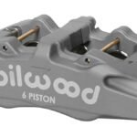 Pinza de freno Wilwood 120-14022 Dynapro 6A forjada con montaje en orejetas, izquierda, 6 pistones