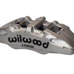 Pinza de freno Wilwood 120-14022 Dynapro 6A forjada con montaje en orejetas, izquierda, 6 pistones, níquel