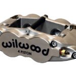 Pinza de freno radial universal Wilwood 120-11782 Superlite forjada, estrecha, de 4 pistones, niquelada.