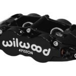 Pinza de freno radial universal Wilwood 120-11783 FNSL4R de 4 pistones, color negro.