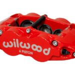 Pinza de freno Wilwood 120-14540 FNSL6R de montaje radial, izquierda, 6 pistones, roja