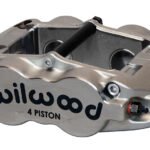 Pinza de freno Wilwood 120-13264 Superlite forjada de montaje radial, izquierda, 4 pistones, níquel.
