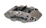Pinza de freno radial universal forjada Wilwood 120-13232 Superlite de 4 pistones, niquelada.