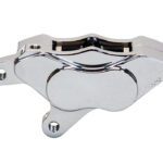 Pinza de freno delantera derecha Wilwood 120-12116 GP310 para motocicleta (modelos 2008 en adelante), montaje en tuerca, 4 pistones, cromada.