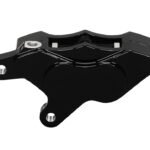 Pinza de freno delantera derecha Wilwood 120-12116 GP310 para motocicleta (modelos 2008 en adelante), 4 pistones, color negro.