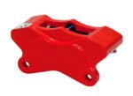 Pinza de freno trasera izquierda Wilwood 120-7741 GP310 para motocicleta (modelos 1984 en adelante), 4 pistones, color rojo.