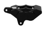 Pinza de freno delantera derecha Wilwood 120-7738 GP310 para motocicleta, modelos 00-07, con montaje en espárrago, 4 pistones, color negro. - Imagen 2