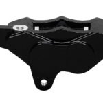 Pinza de freno delantera derecha Wilwood 120-7736 GP310 para motocicleta, modelos 84-99, con montaje en espárrago, 4 pistones, color negro.