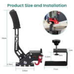 Freno de mano Hall SIMSONN Simulator Simracing - Rojo - Imagen 8