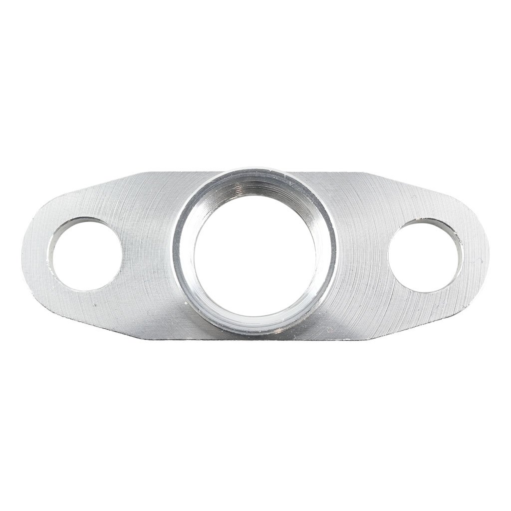 INSP12-GT55_DSC_4299 Brida de drenaje de aceite hembra de 1/2 NPT para turbocompresores Garrett GT40–GT55 - Imagen 1