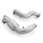 Downpipe con protector térmico y convertidores catalíticos para Mercedes-AMG A35 GPF W177 4MATIC OBD con GPF OFF 200 cpsi