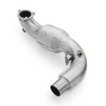 Tubo de escape descendente con protector térmico y convertidores catalíticos para Mercedes-AMG A35 GPF W177 4MATIC EURO 6 sin GPF OFF 200 cpsi - Imagen 3