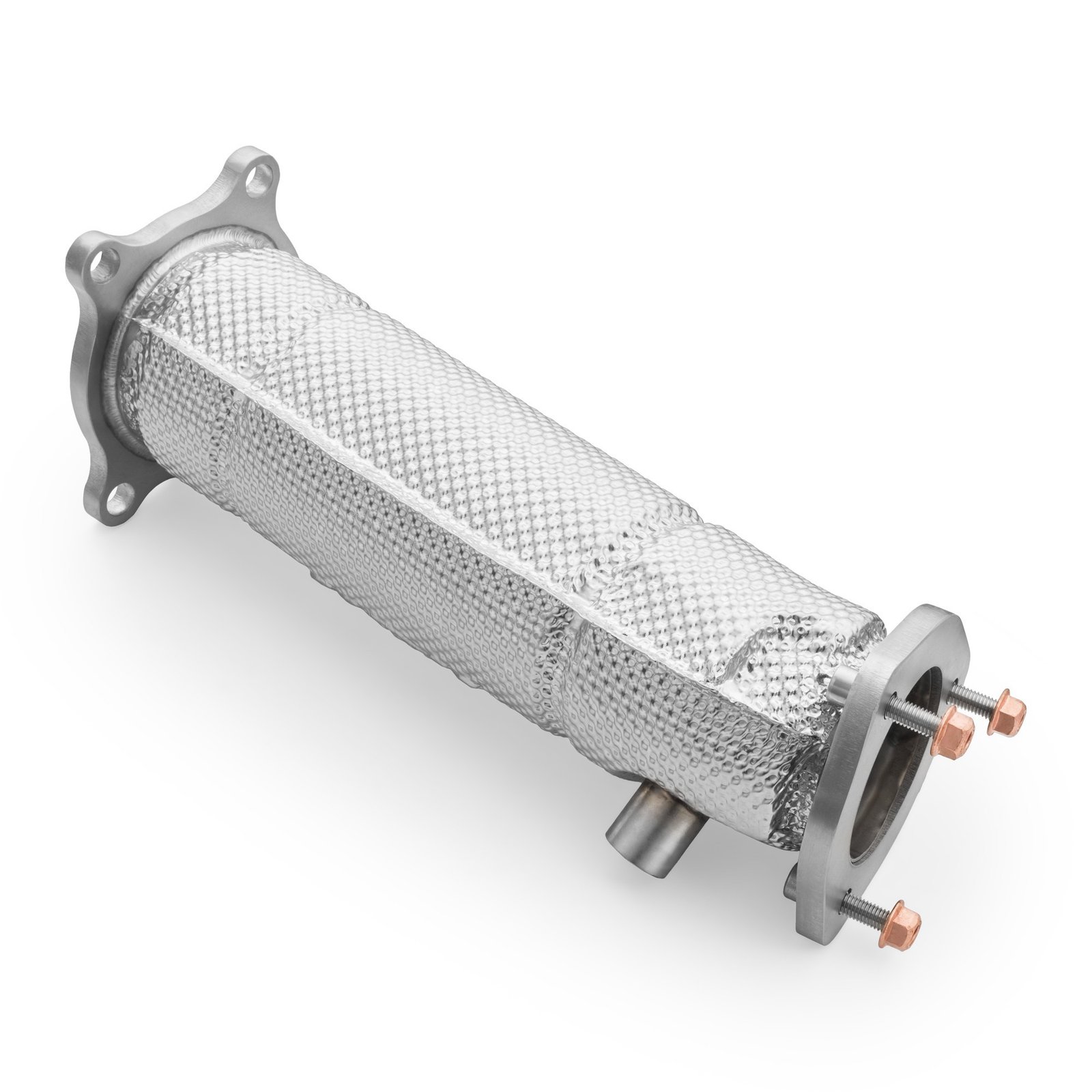 RM-220108H-3 Tubo de escape descendente para Audi A6 C8 Avant Quattro / S6 2.0 TFSI con protector térmico. - Imagen 1