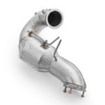 Tubo de escape descendente para Audi A4 S4 / Avant Quattro / Avant 3.0 TDI sin catalizador, con silenciador y protector térmico. - Imagen 4