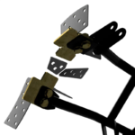 Rear Subframe for Coilover 4 Link Suspension System Restomotive for Ford Mustang 1964-1968 - Imagen 4