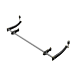 Billet Front Sway Bar Kit Trapezoid Style Restomotive for Ford Mustang 1964-1968 - Imagen 3