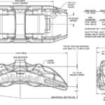 Pinza de freno Wilwood 120-14862 SX6R de montaje radial, izquierda, 6 pistones, roja.