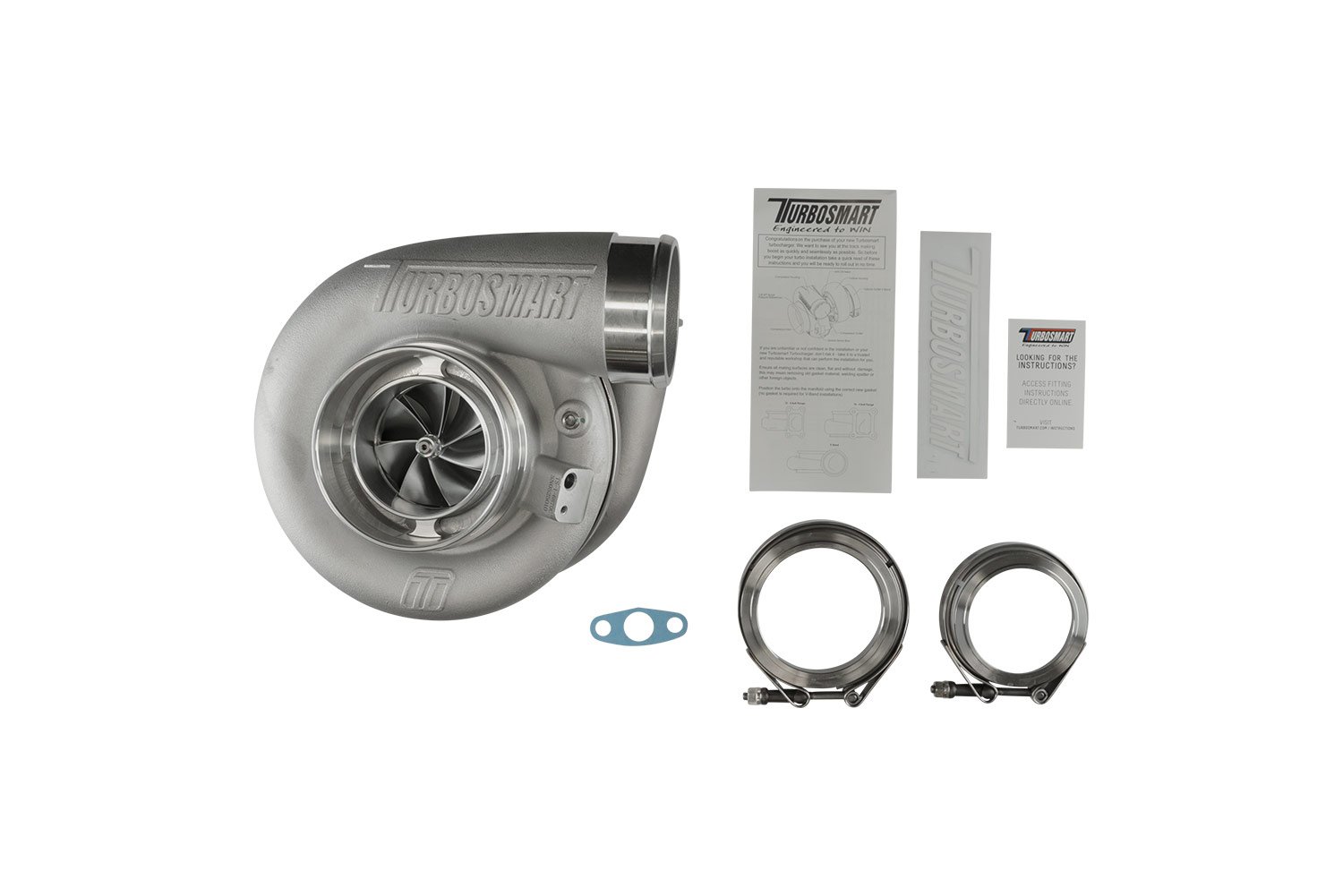 TS-1-6870C-VB096E-5 Turbocompresor Turbosmart TS-1 Performance 6870 V-Band 0.96AR con válvula de descarga externa - Imagen 1