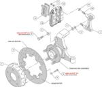 Kit de frenos delanteros radiales de arrastre Wilwood 140-10786-D Dynapro perforados para Chevrolet Camaro y Pontiac Firebird 1993-2002 - Imagen 3