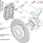 Wilwood 140-12996 Forged DPHA Front Brake Kit 10.32 Drilled Blue for Honda Acura