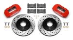 Wilwood 140-12996 Forged DPHA Front Brake Kit 10.32 Drilled Red for Honda Acura - Imagen 2