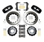 Kit de frenos delanteros grandes Wilwood 140-14067-D AERO6 de 14.25" perforados, color negro, para Dodge Chrysler - Imagen 2