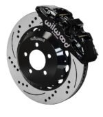Kit de frenos delanteros grandes Wilwood 140-14067-D AERO6 de 14.25" perforados, color negro, para Dodge Chrysler