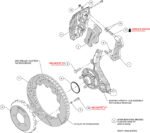 Kit de frenos delanteros grandes Wilwood 140-14067-D AERO6 de 14.25" perforados, color negro, para Dodge Chrysler - Imagen 3