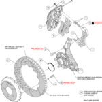 Kit de frenos delanteros grandes Wilwood 140-14067-DR AERO6 de 14.25" perforados en color rojo para Dodge Chrysler