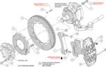 Kit de frenos delanteros Wilwood 140-15525 AERO6 Big Brake para Nissan Patrol Y61 1997-2018, color negro. - Imagen 2