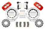 Kit de frenos delanteros Wilwood 140-15525 AERO6 Big Brake para Nissan Patrol Y61 1997-2018, color rojo. - Imagen 2