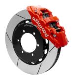 Kit de frenos delanteros Wilwood 140-15525 AERO6 Big Brake para Nissan Patrol Y61 1997-2018, color rojo. - Imagen 3