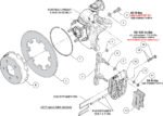 Kit de freno delantero Wilwood 140-17568 NDPR para UTV, color negro, compatible con Polaris RZR.