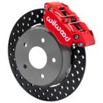 Wilwood 140-17568-DR NDPR Front UTV Brake Kit Drilled Red for Polaris RZR - Imagen 2