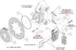 Kit de freno trasero Wilwood 140-17735-R NDPR para UTV, color rojo, para Polaris RZR - Imagen 2