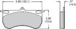 Pastillas de freno Wilwood 150-10479-PS CM Composite Metallic 9115 Power Sports Industrial Pads .57 - Imagen 3