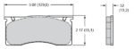 Pastillas de freno Wilwood 150-D0011K PM ProMatrix D11 Street Performance Racing Pads .52 - Imagen 2