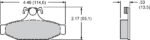 Pastillas de freno Wilwood 150-D0413KPM ProMatrix D413 Street Performance Racing Pads .53 - Imagen 4