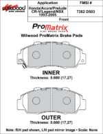 Pastillas de freno Wilwood 150-D0503K PM ProMatrix D503 Street Performance Racing Pads .68 - Imagen 2