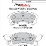 Pastillas de freno Wilwood 150-D0673K PM ProMatrix D673 Street Performance Racing Pads .575