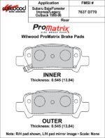 Pastillas de freno Wilwood 150-D0770K PM ProMatrix D770 Street Performance Racing Pads .545 - Imagen 4