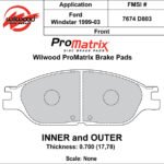 Pastillas de freno Wilwood 150-D0803K PM ProMatrix D803 Street Performance Racing Pads .70