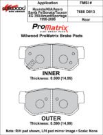 Pastillas de freno Wilwood 150-D0813K PM ProMatrix D813 Street Performance Racing Pads .59 - Imagen 2