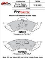 Pastillas de freno Wilwood 150-D0820K PM ProMatrix D820 Street Performance Racing Pads .79 - Imagen 4