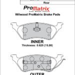 Pastillas de freno Wilwood 150-D0858K PM ProMatrix D858 Street Performance Racing Pads .625