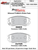 Pastillas de freno Wilwood 150-D0924K PM ProMatrix D924 Street Performance Racing Pads .665 - Imagen 4