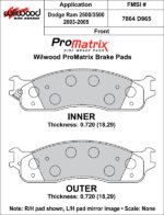 Pastillas de freno Wilwood 150-D0965K PM ProMatrix D965 Street Performance Racing Pads .72 - Imagen 2