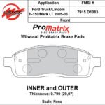 Pastillas de freno Wilwood 150-D1083K PM ProMatrix D1083 Street Performance Racing Pads .79
