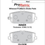 Pastillas de freno Wilwood 150-D1180K PM ProMatrix D1180 Street Performance Racing Pads .54